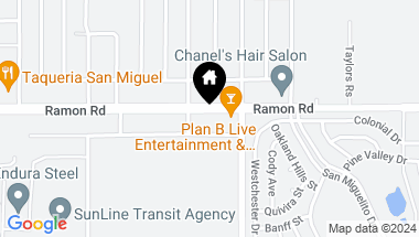 Map of 72921 Ramon Road, Thousand Palms CA, 92276