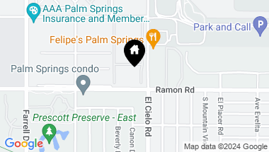 Map of 401 S El Cielo Road 151, Palm Springs CA, 92262