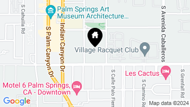 Map of 474 S CALLE ENCILIA E5, Palm Springs CA, 92262