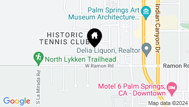 Map of 466 S Patencio RD, Palm Springs CA, 92262