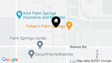 Map of 401 El Cielo Road 151, Palm Springs CA, 92262