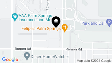 Map of 401 S El Cielo Road 142, Palm Springs CA, 92262