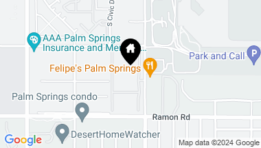 Map of 401 S El Cielo Road 137, Palm Springs CA, 92262