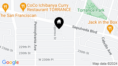 Map of 22748 Cypress Street, Torrance CA, 90501