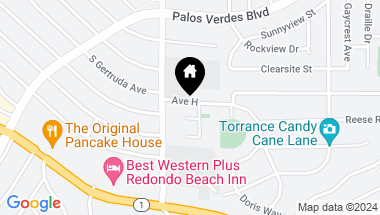 Map of 1032 Avenue H, Redondo Beach CA, 90277