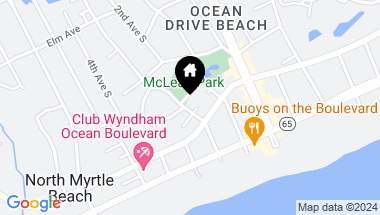 Map of 304 2nd Ave. S, North Myrtle Beach SC, 29582