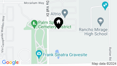 Map of 214 Via Firenza, Rancho Mirage CA, 92270