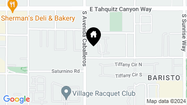 Map of 280 S Avenida Caballeros 110, Palm Springs CA, 92262