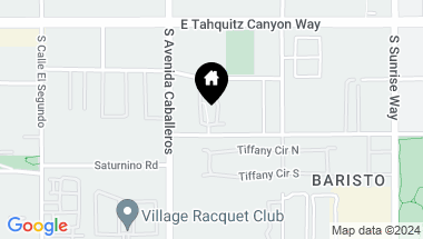 Map of 245 Villorrio Drive, Palm Springs CA, 92262