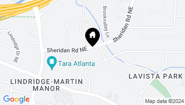Map of 1235 Sheridan Road NE, Atlanta GA, 30324