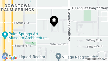 Map of 841 E Arenas Road, Palm Springs CA, 92262