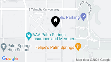 Map of 185 E Paseo Florido, Palm Springs CA, 92262