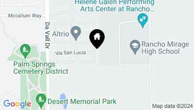 Map of 244 Via Padua, Rancho Mirage CA, 92270