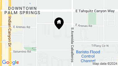 Map of 857 E Arenas Road, Palm Springs CA, 92262