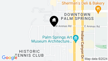 Map of 206 S LUGO Road, Palm Springs CA, 92262