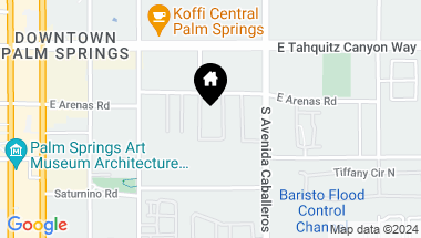 Map of 843 E Arenas Road, Palm Springs CA, 92262
