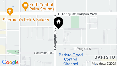 Map of 280 S Avenida Caballeros 108, Palm Springs CA, 92262