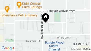 Map of 280 S Avenida Caballeros 214, Palm Springs CA, 92262