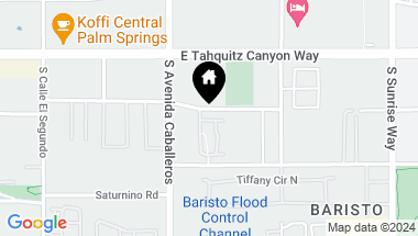 Map of 1018 VILLORRIO Drive, Palm Springs CA, 92262