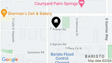 Map of 1010 Villorrio Drive N, Palm Springs CA, 92262