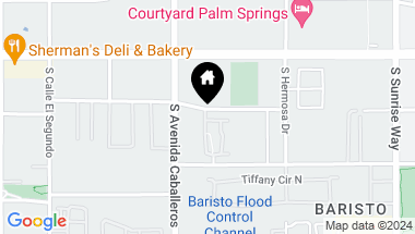 Map of 1010 Villorrio Drive, Palm Springs CA, 92262