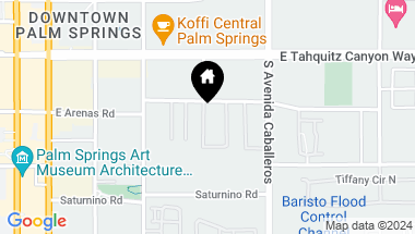 Map of 811 E Arenas Road, Palm Springs CA, 92262