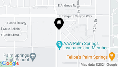 Map of 161 Blue Moon Drive, Palm Springs CA, 92262