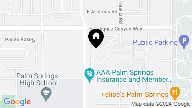 Map of 162 Desert Song Lane, Palm Springs CA, 92262