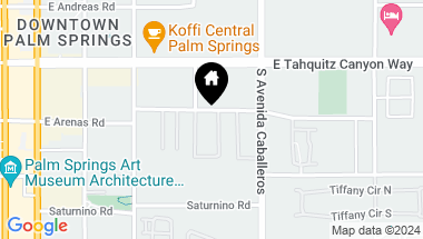 Map of 877 E ARENAS Road, Palm Springs CA, 92262