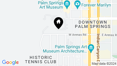 Map of 500 W Arenas Rd Unit: 1, Palm Springs CA, 92262