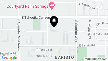 Map of 1346 Bacall Way, Palm Springs CA, 92262
