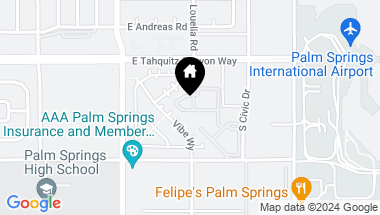 Map of 219 S Louella Road, Palm Springs CA, 92262