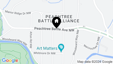 Map of 350 Peachtree Battle Avenue NW, Atlanta GA, 30305