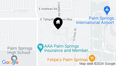 Map of 217 S Louella Road, Palm Springs CA, 92262