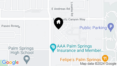 Map of 155 Vibe Way, Palm Springs CA, 92262
