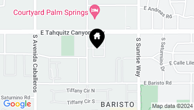 Map of 1334 Bacall Way Way, Palm Springs CA, 92262