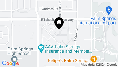 Map of 219 S LOUELLA Road, Palm Springs CA, 92262