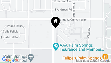 Map of 141 Blue Moon Drive, Palm Springs CA, 92262