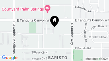 Map of 128 Cagney Lane, Palm Springs CA, 92262