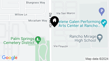 Map of 5 Siena Vista Court, Rancho Mirage CA, 92270