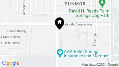Map of 125 Blue Moon Drive, Palm Springs CA, 92262