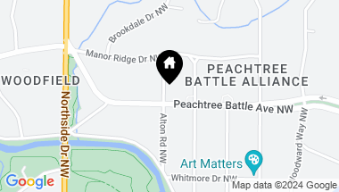 Map of 455 Peachtree Battle Avenue NW, Atlanta GA, 30305