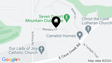 Map of 37200 N Cave Creek Road # 2124, Scottsdale AZ, 85262