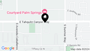 Map of 1335 Woodward Way, Palm Springs CA, 92262