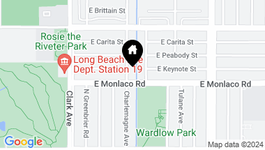 Map of 3558 Charlemagne Avenue, Long Beach CA, 90808