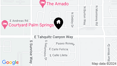 Map of 100 N CERRITOS Drive 4, Palm Springs CA, 92262