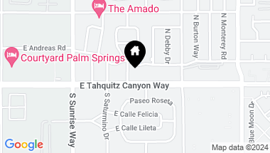 Map of 100 N Cerritos Drive 9, Palm Springs CA, 92262