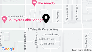 Map of 100 N Cerritos Drive 7, Palm Springs CA, 92262