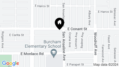 Map of 5637 E Carita Street, Long Beach CA, 90808