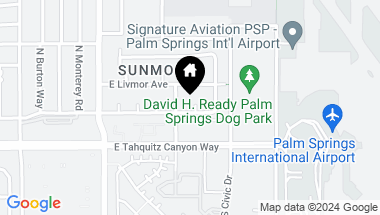 Map of 215 N Helena Circle, Palm Springs CA, 92262